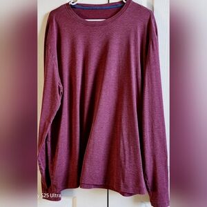 Lululemon Men's XL Burgundy Long Sleeve Shirt